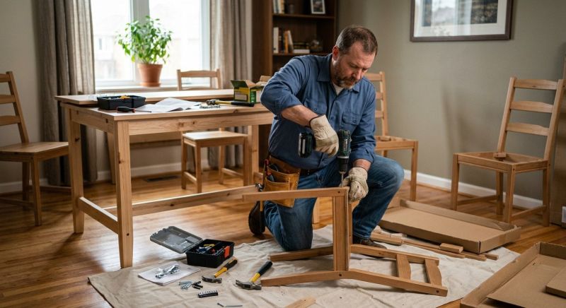 Kitchen Table Assembly in Littleton, CO
